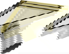 Mexen Flat-T M13 háromszög alakú padlóösszefolyó, 20 x 20 cm, arany színű - 1510320