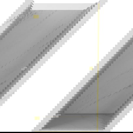 Mexen Lunar-B ușă de duș batantă stânga 90 cm, transparentă, aurie periată - 832-090-000-55-00-L