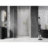 Mexen Lunar-B ușă de duș batantă stânga 90 cm, transparentă, aurie periată - 832-090-000-55-00-L