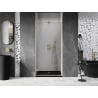 Mexen Lunar-B uși de duș cu deschidere către stânga 95 cm, transparente, aurii periate - 832-095-000-55-00-L