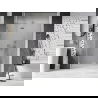 Mexen Lunar L uși de duș batante stânga 140 cm, transparente, nichel periat - 834L-140-000-97-00-L