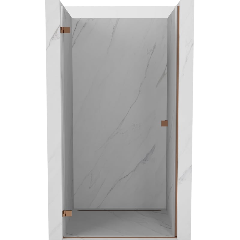 Mexen Lunar-B uși de duș pivotante stânga 70 cm, transparente, aur roz - 832-070-000-60-00-L