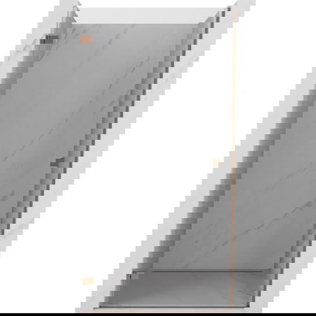 Mexen Lunar-B ușă de duș batantă stânga 90 cm, transparentă, aur roz - 832-090-000-60-00-L