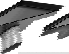 Mexen Flat-T M13 scurgere de podea triunghiulară 20 x 20 cm, negru - 1710320