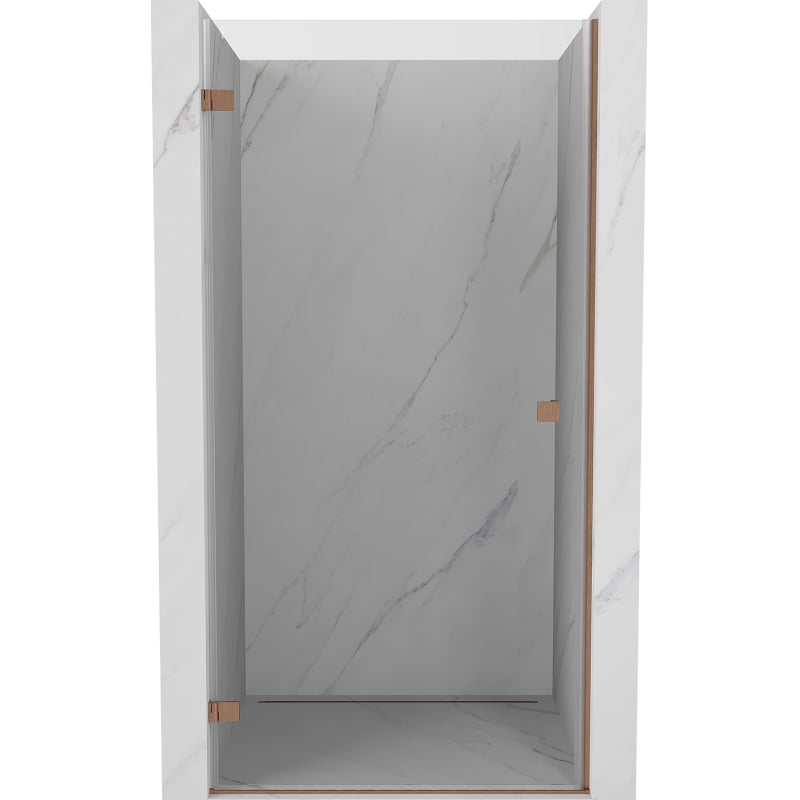 Mexen Lunar-B ușă de duș rabatabilă stânga 85 cm, transparentă, cupru periat - 832-085-000-65-00-L