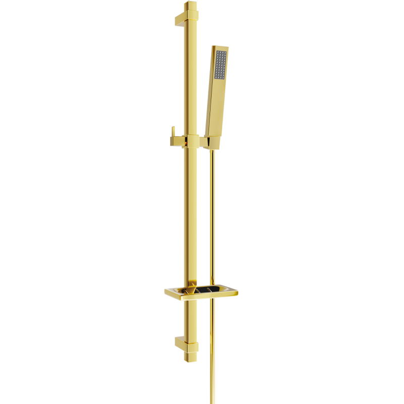 Mexen DQ00 set de duș cu suport reglabil, auriu - 785004581-50
