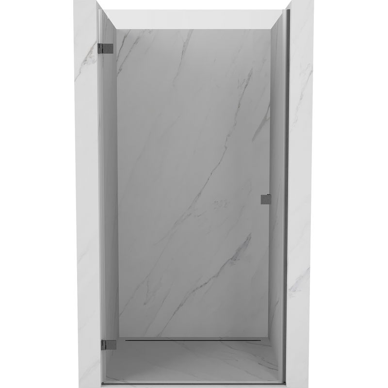 Mexen Lunar-B uși de duș pivotante stânga 70 cm, transparent, gri armat periat - 832-070-000-66-00-L