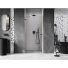 Mexen Lunar-B uși de duș batante stânga 95 cm, transparent, gun gray periat - 832-095-000-66-00-L