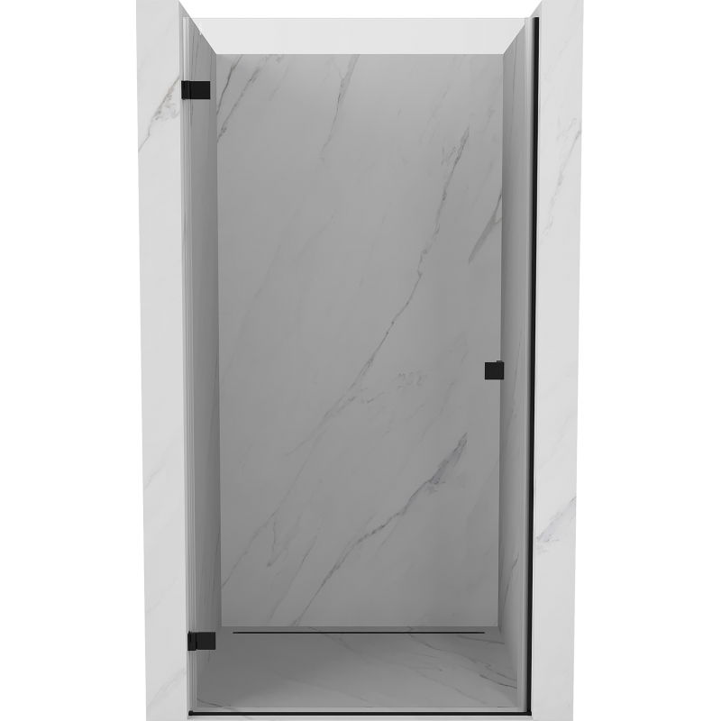 Mexen Lunar-B ușă de duș batantă stânga 60 cm, transparentă, neagră - 832-060-000-70-00-L