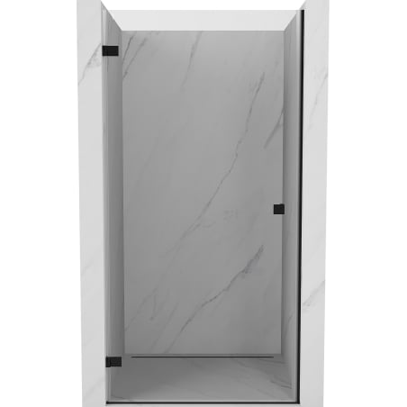 Mexen Lunar-B uși de duș pivotante stânga 60 cm, transparent, negre - 832-060-000-70-00-L