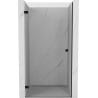Mexen Lunar-B uși de duș pivotante stânga 60 cm, transparent, negre - 832-060-000-70-00-L