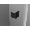 Mexen Lunar-B uși de duș pivotante stânga 60 cm, transparent, negre - 832-060-000-70-00-L