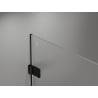 Mexen Lunar-B uși de duș pivotante stânga 60 cm, transparent, negre - 832-060-000-70-00-L