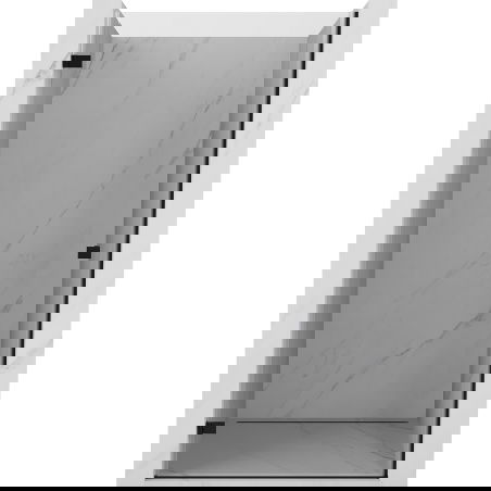 Mexen Lunar-B ușă de duș batantă stânga 65 cm, transparentă, neagră - 832-065-000-70-00-L