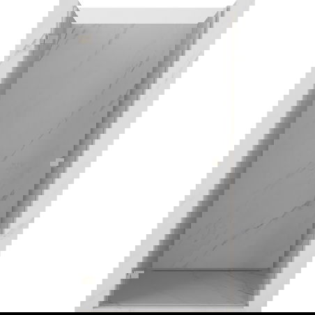 Mexen Lunar-B ușă de duș batantă stânga 90 cm, transparentă, nichel periat - 832-090-000-97-00-L