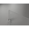 Mexen Lunar-B ușă de duș batantă stânga 100 cm, transparentă, nichel periat - 832-100-000-97-00-L