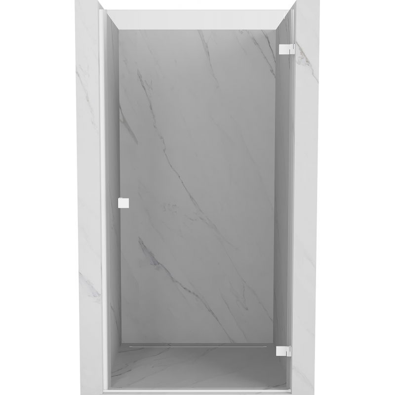 Mexen Lunar-B ușă de duș cu deschidere dreaptă 80 cm, transparentă, albă - 832-080-000-20-00-P