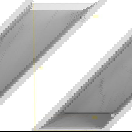Mexen Lunar-B ușă de duș pivotantă dreapta 60 cm, transparentă, aurie - 832-060-000-50-00-P