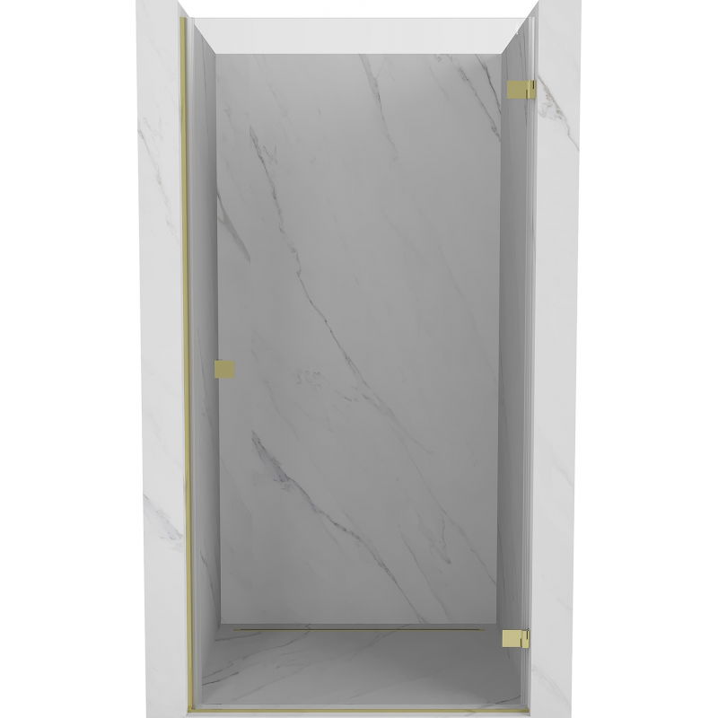 Mexen Lunar-B uși de duș batante dreapta 100 cm, transparent, aurii - 832-100-000-50-00-P