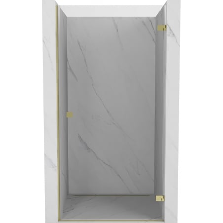 Mexen Lunar-B uși de duș batante dreapta 100 cm, transparent, aurii - 832-100-000-50-00-P