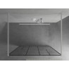 Mexen Kioto panou de duș independent 120 x 200 cm, model negru 8 mm, alb - 800-120-002-20-78