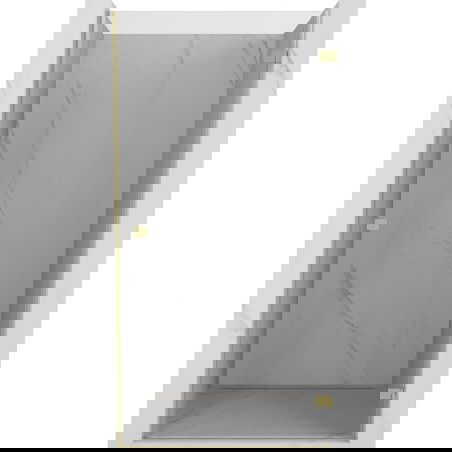 Mexen Lunar-B ușă de duș batantă dreapta 100 cm, transparentă, aurie periată - 832-100-000-55-00-P