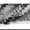 Mexen Lunar-B ușă de duș batantă dreaptă 95 cm, transparentă, gri pistol periat - 832-095-000-66-00-P