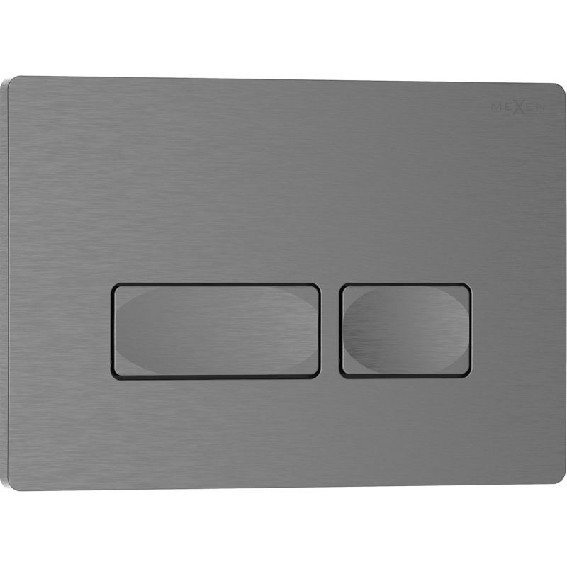 Mexen Tex 04 öblítő gomb, szálcsiszolt gun gray - 6104-12