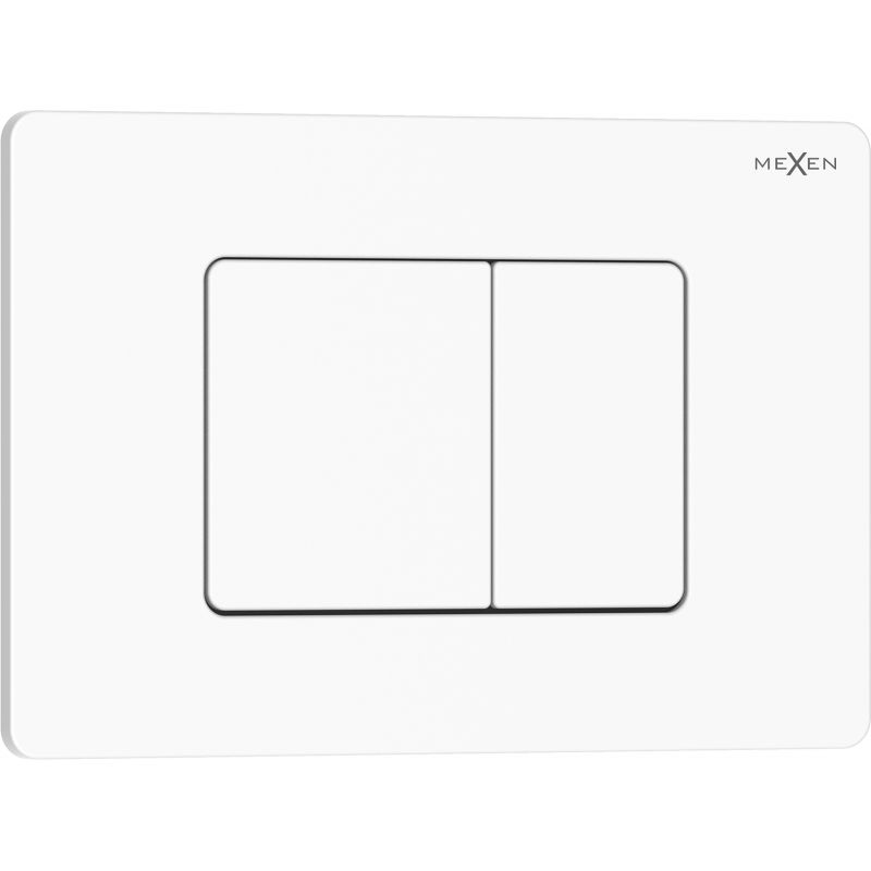 Mexen Tex 05 buton de spălare oțel inoxidabil, alb lucios - 6105-01