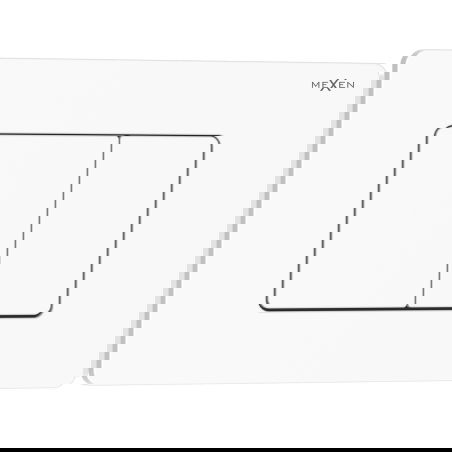 Mexen Tex 05 öblítőgomb rozsdamentes acél, fényes fehér - 6105-01