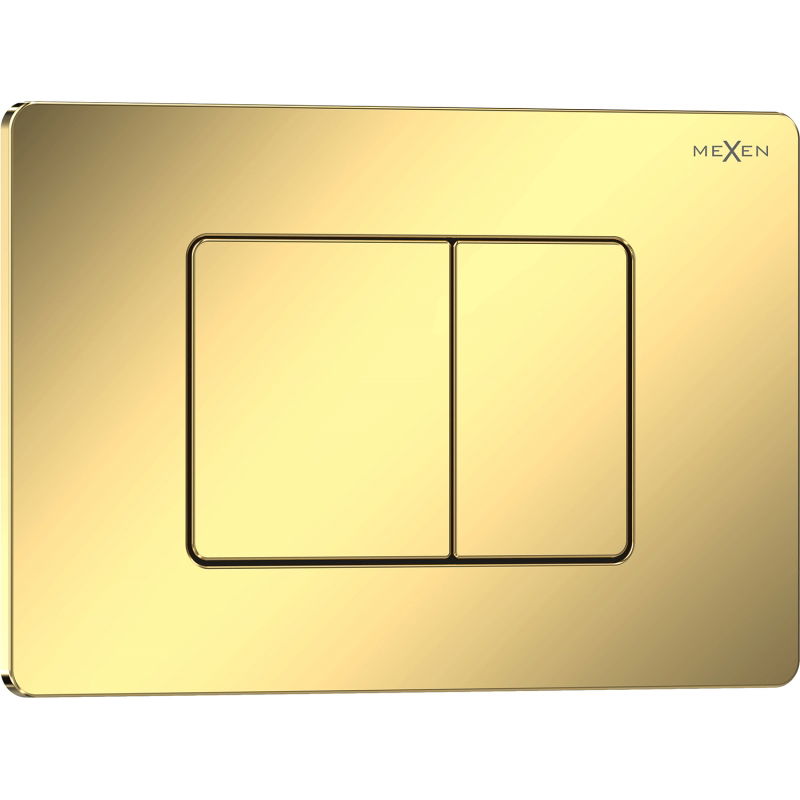 Mexen Tex 05 öblítő gomb rozsdamentes acélból, arany pezsgő fényes - 6105-08