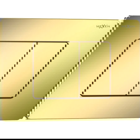 Mexen Tex 05 öblítő gomb rozsdamentes acélból, arany pezsgő fényes - 6105-08