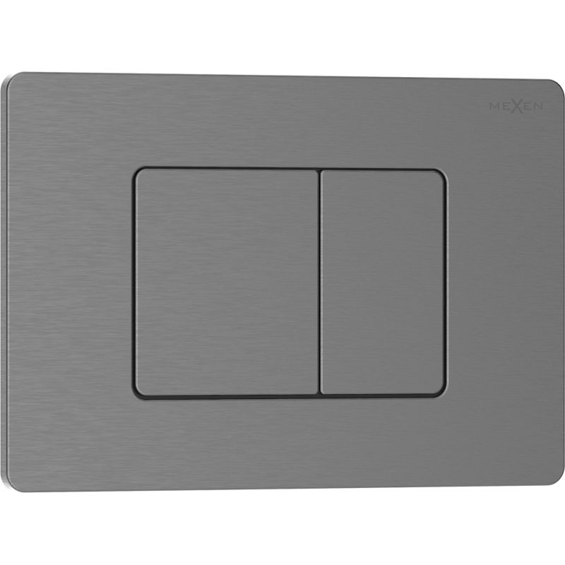 Mexen Tex 05 buton de spălare din oțel inoxidabil, gri armat periat - 6105-12