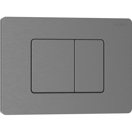 Mexen Tex 05 buton de spălare din oțel inoxidabil, gri armat periat - 6105-12