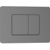 Mexen Tex 05 buton de spălare din oțel inoxidabil, gri armat periat - 6105-12