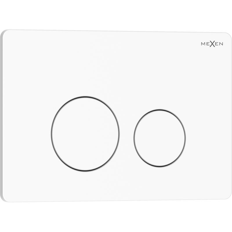 Mexen Tex 06 öblítő gomb rozsdamentes acél, fényes fehér - 6106-01