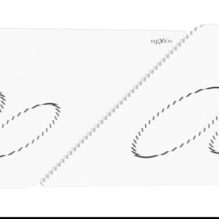 Mexen Tex 06 öblítő gomb rozsdamentes acél, fényes fehér - 6106-01