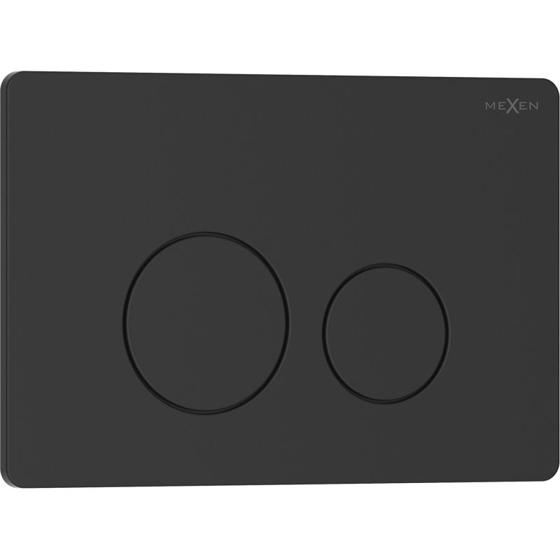 Mexen Tex 06 buton de descărcare oțel inoxidabil, negru mat - 6106-02