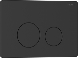 Mexen Tex 06 buton de descărcare oțel inoxidabil, negru mat - 6106-02