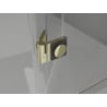 Mexen Lunar L ușă de duș pivotantă dreaptă 85 cm, transparentă, aurie - 834L-085-000-50-00-P