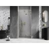Mexen Lunar L ușă de duș pivotantă dreaptă 85 cm, transparentă, aurie - 834L-085-000-50-00-P