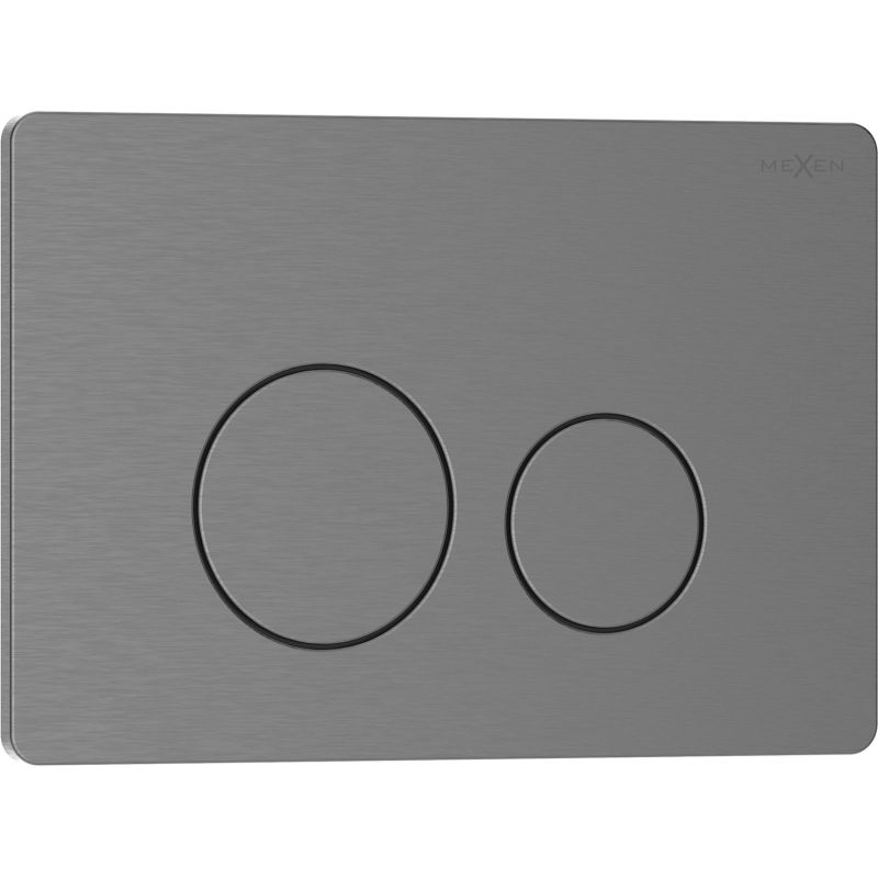 Mexen Tex 06 buton de spălare din oțel inoxidabil, gri armă periat - 6106-12