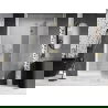 Mexen Lunar L ușă de duș batantă dreapta 135 cm, transparentă, aurie - 834L-135-000-50-00-P