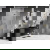 Mexen Lunar L ușă de duș batantă dreaptă 70 cm, transparentă, aurie periată - 834L-070-000-55-00-P