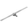 Mexen Flat 360° Super Slim forgó zuhanyfolyóka 110 cm, Króm - 1051110