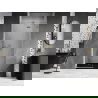 Mexen Lunar L ușă de duș pivotantă dreaptă 95 cm, transparentă, auriu periat - 834L-095-000-55-00-P