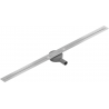Mexen Flat 360° Super Slim forgó zuhanyfolyóka 140 cm, Króm - 1051140