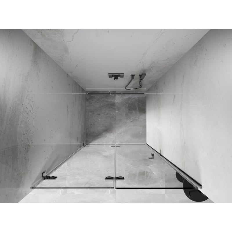 Mexen Lunar-F ușă de duș pliabilă stânga 100 cm, transparentă, crom - 836-100-000-01-00-L