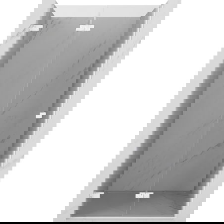 Mexen Lunar-F ușă de duș pliabilă stânga 75 cm, transparentă, albă - 836-075-000-20-00-L