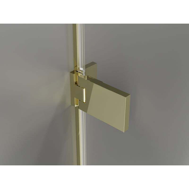 Mexen Lunar-F ușă de duș pliabilă stânga 60 cm, transparent, aurie - 836-060-000-50-00-L